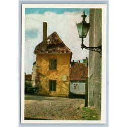 Tallin Estonia Medieval House Toomkooli Street Ancient View Old Vintage Postcard