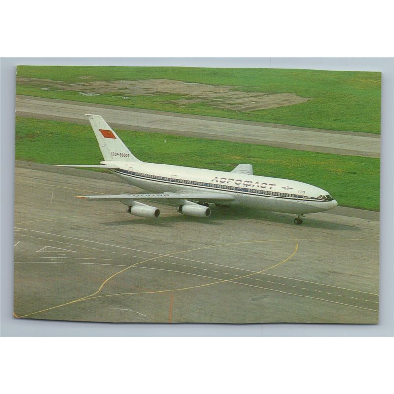 IL-86 AEROFLOT Air Liner Aircraft Airplane Craft Fly Soviet USSR Postcard