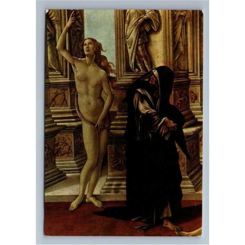 Calumny of Apelles by Sandro Botticelli Detail Nova LVX Art Vintage Postcard