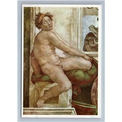 1997 SLAVE Nude Man by Michelangelo GDR Germany Art Vintage Postcard