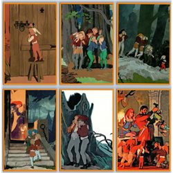 THUMBELINA and TOM THUMB Andersen by Dekhterev RARE COLLECTIBLE Set 30 Postcard
