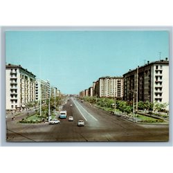 Moscow Russia Komsomolskiy Prospekt View Buildings Highway Old Vintage Postcard