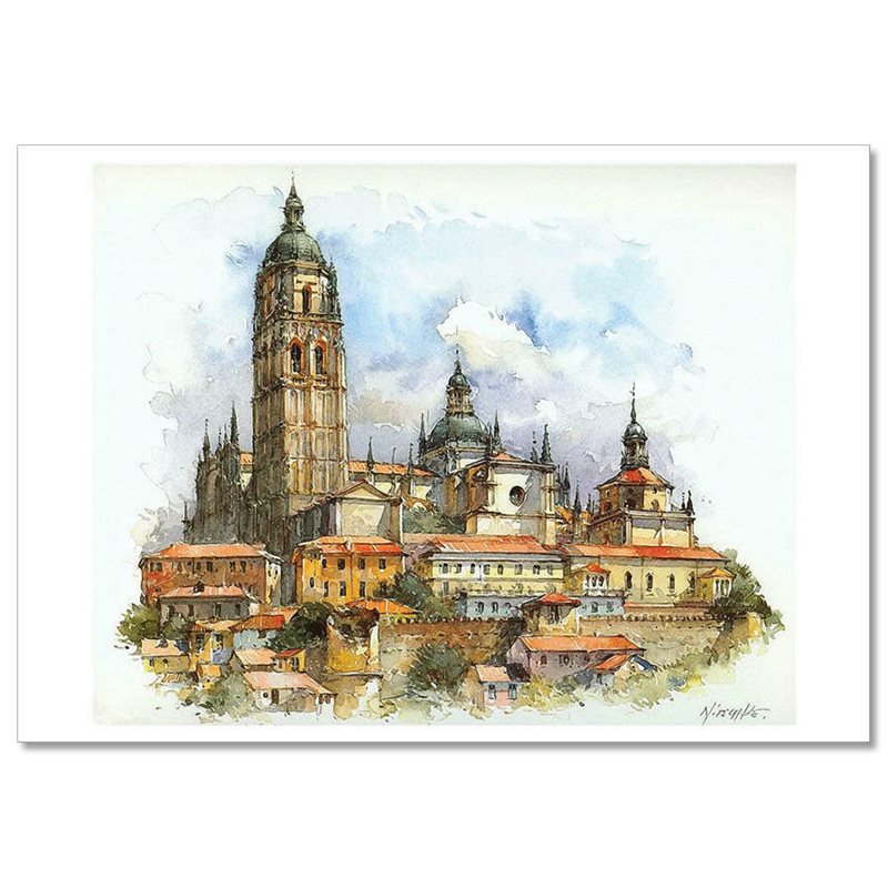 Old Europe Architecture Building SityScape by Detlev Nitschke Russian Postcard