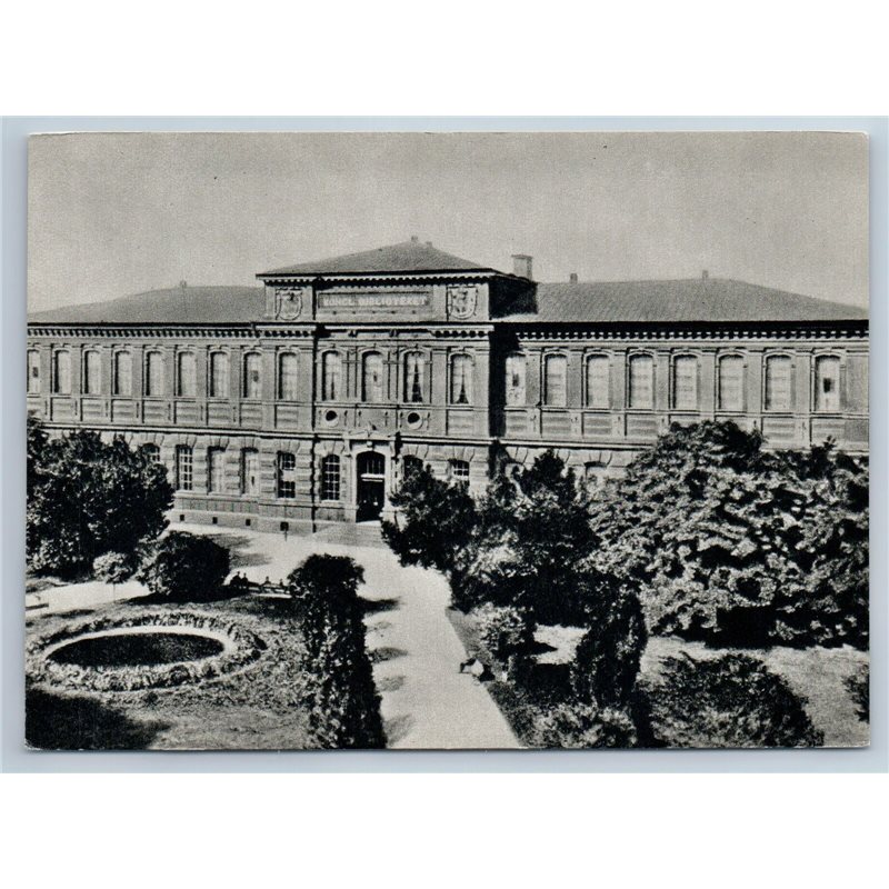 1970 Royal library in Stockholm Real Photo Building Soviet USSR Postcard