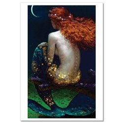 Fantasy Girl Mermaid by Victor Nizovtsev NEW Russian Modern Postcard
