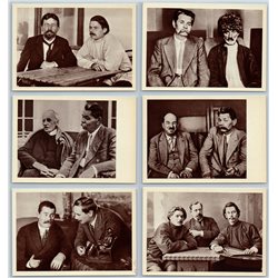 1968 MAXIM GORKY Russian Writer Poet Chekhov SET of 16 SOVIET postcards