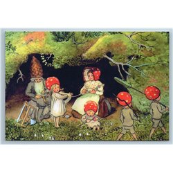Lot 6 Modern Postcards Children Forest Gnome Fairy Tales Books Set Elsa Beskow 