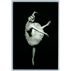 Maya Plisetskaya Ballerina in Lake Swan Real Photo Ballet Russia Modern Postcard