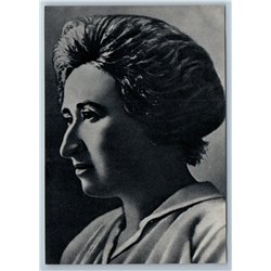 1970 Rosa Luxemburg Germany anti -war activist Communist USSR Postcard Vintage