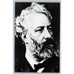 JULES GABRIEL VERNE French Writer Science Fiction Real Photo RPPC Postcard