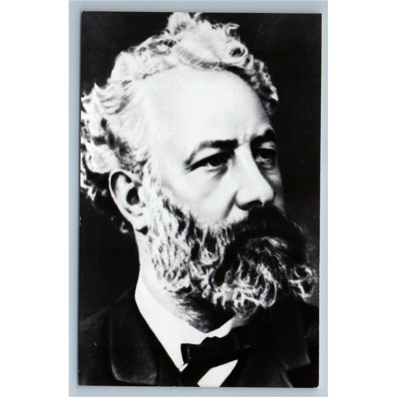 JULES GABRIEL VERNE French Writer Science Fiction Real Photo RPPC Postcard