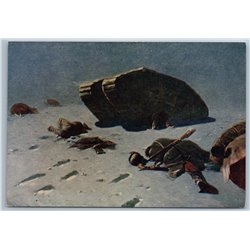 1954 MARK 5 TANK Denikin White Guard Battle RKKA Russian Civil War USSR Postcard
