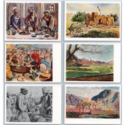 AFGHANISTAN Muslim Ethnic People Islam Peasant RARE ART 10 Postcard SET