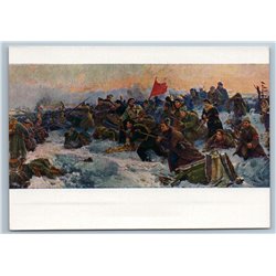 Birth of the Red Army Red Flag Soldiers USSR Soviet RARE Postcard