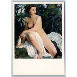 PRETTY WOMAN Bather Fine Art by Zinaida Serebriakova NUDE New Unposted Postcard