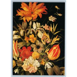 Still Life with Flowers and Snacks by Flegel Hermitage Russia Modern Postcard