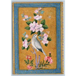 Bird on Blossoming Branch by Zaman Persia Hermitage Russia Modern Postcard