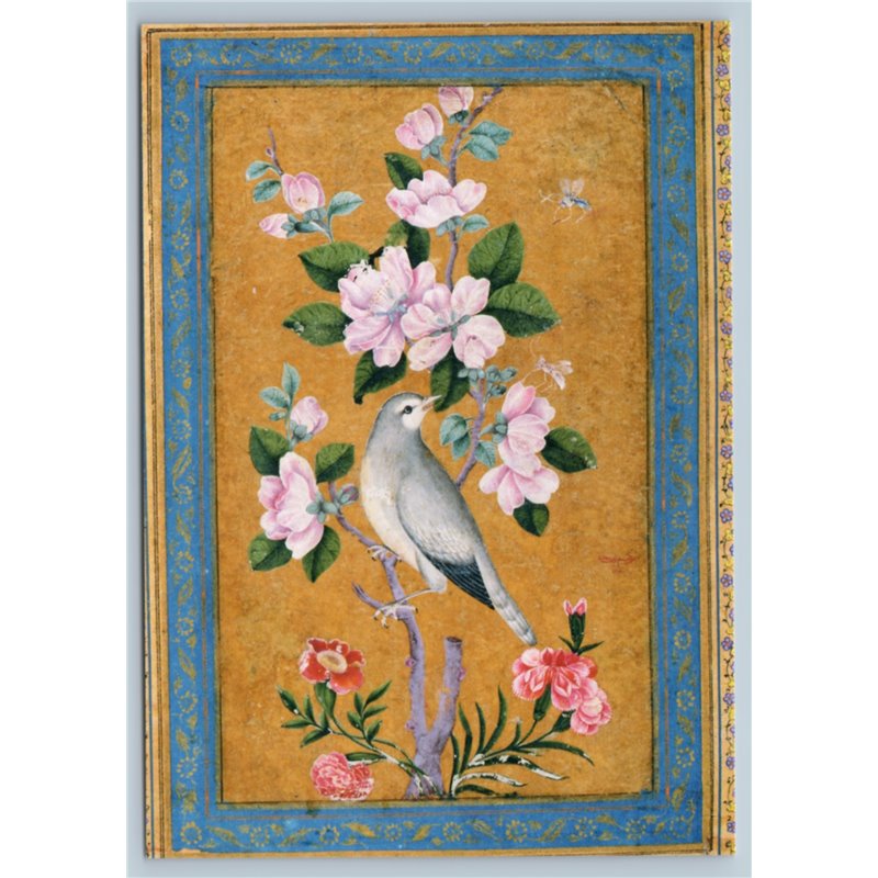 Bird on Blossoming Branch by Zaman Persia Hermitage Russia Modern Postcard