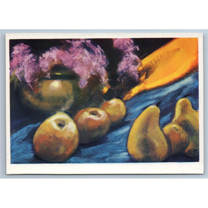 Still Life by Svyatoslav Roerich USSR Russian postcard