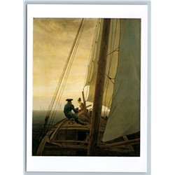 On a Sailing Ship by Caspar David Friedrich Russia Modern Postcard