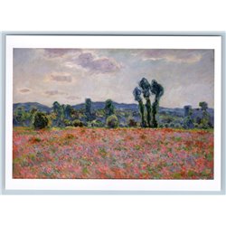 Poppy Field by Claude Monet Russia Modern Postcard