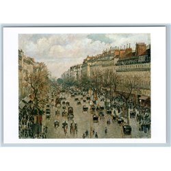 Boulevard Monmartre in Paris by Camille Pissarro Russia Modern Postcard