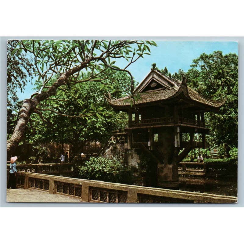 Vietnam Việt Nam HANOI One-Pillar Pagoda Photo Picture Postcard