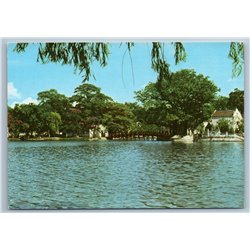 Vietnam Việt Nam HANOI Hoàn Kiếm Lake Restored Sword Lake Photo Picture Postcard