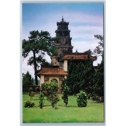 Vietnam Việt Nam Phuoc Duyen Tower Pagoda of the Celestial Lady Picture Postcard