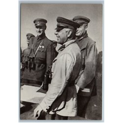 Kliment Voroshilov Red Army Military maneuvers Hero SU Soviet USSR Postcard