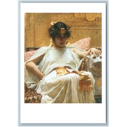Cleopatra by John W Waterhouse Pre-Raphaelite NEW Russia Postcard