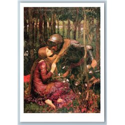 La Belle Dame sans Merci by John Waterhouse Pre-Raphaelite NEW Russia Postcard