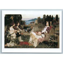 Saint Cecilia by John W Waterhouse Pre-Raphaelite NEW Russia Postcard
