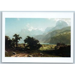 Lake Lucerne by Albert Bierstadt USA Painter Russian Unposted Postcard