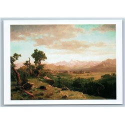 Wind River Country by Albert Bierstadt USA Painter Russian Unposted Postcard