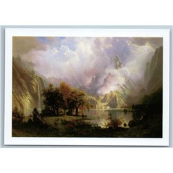 Rocky Mountain Landscape by Albert Bierstadt USA Russian Unposted Postcard