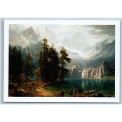 Among the Sierra Nevada by Albert Bierstadt USA Russian Unposted Postcard