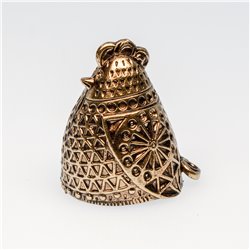 Thimble CHICKEN BIRD hen Solid Brass Metal Russian Style Souvenir Collection