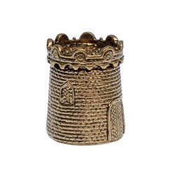 Thimble TOWER Castle Solid Brass Metal Russian Souvenir Collectible